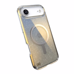 Speck Presidio Lux Glitter MagSafe vāciņš ierīcei iPhone Air, “Clear / Hyper Mirror Glitter” krāsā