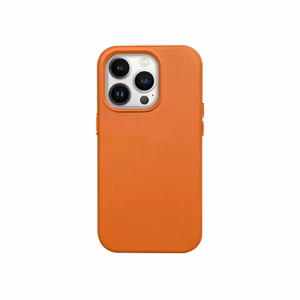 Mag Ādas futrālis Apple iPhone 14 oranžs