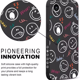 Pnakqil Iphone 17 Air maciņš Emoticons melns