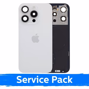 Aizmugurējais vāciņš saderīgs ar Apple iPhone 15 Pro / White Titanium / (Service Pack)