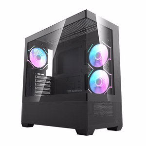 Darkflash DS900 AIR datora korpuss (melns) ar 6 ARGB ventilatoriem