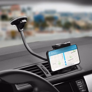 Автомобильный держатель телефона Forcell F-Grip Regular 27 см лобовое стекло / приборная панель / воздуховод чёрный