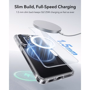 ESR Classic Hybrid Kickstand MagSafe futrālis Samsung Galaxy S26 - Caurspīdīgs