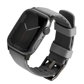 Uniq Linus siksniņa Apple Watch 1/2/3/4/5/6/7/8/SE/SE2/Ultra 42/44/45/49mm - pelēks