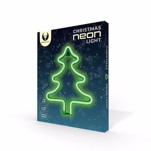 Zaļš LED neona Ziemassvētku eglītes gaismeklis FLNE16 Forever Light