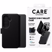 CARE by PanzerGlass Tango 2in1 Wallet Case for Samsung Galaxy S26 - Black
