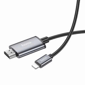 Kabelis Hoco UA27 Lightning uz HDMI 2,0 m pelēks