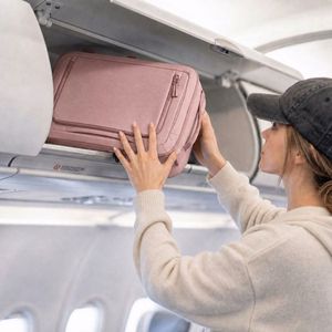 Tech-Protect Defender S50 mugursoma Ryanair un Wizzar, 20L klēpjdatoram - rozā