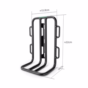 Rockbros 33210010001 priekšējais velosipēda bagāžnieks velosipēda dakšai - melns
