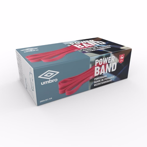 Umbro treniņu pretestības gumija, 25 kg, sarkana
