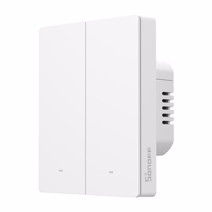 SONOFF M5-2C-80W Wi-Fi Matter viedais sienas slēdzis (2 kanāli, rāmim)