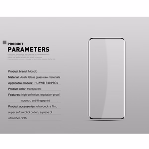 Mocolo 3D Glass Full Glue rūdīta stikla ekrāna aizsargs Huawei P40 Pro