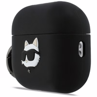 Karl Lagerfeld Silicone Choupette Head 3D macins AirPods Pro 3 - melns