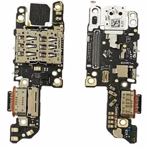 Oriģināls Honor Magic5 Pro flex kabelis ar uzlādes savienotāju, mikrofonu un SIM kartes ligzdu (Service Pack)