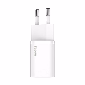 Зарядное устройство Baseus Super Si 20W USB-C + кабель USB-C на Lightning 1.0m белый TZCCSUP-B02