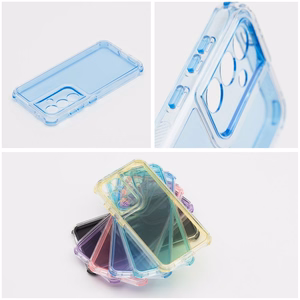 MATRIX caurspīdīgs viedtālruņa apvalks XIAOMI Redmi 13C / POCO C65 zils