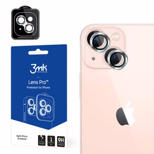 Kameras stikls iPhone 13 mini 9H 3mk Lēcu aizsardzība Pro sērijas lēcai - sudraba