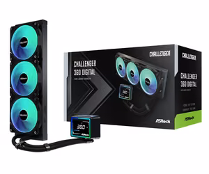 Asrock Challenger 360 Digital procesora šķidruma dzesēšanas komplekts 12 cm melns