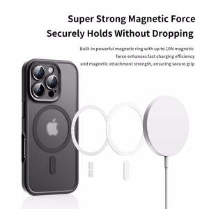 Rock Guard Touch Matte Series Magnētiskais viedtālruņa apvalks Iphone 16 Pro Max zils