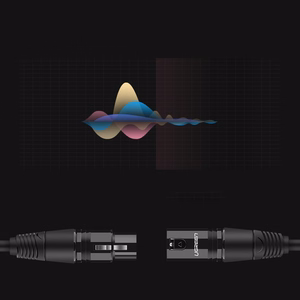 Ugreen AV130 66717 audio XLR (sieviešu) - XLR (vīriešu) kabelis mikrofonam / pastiprinātājam 2m - melns