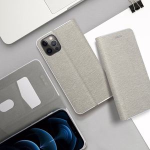 LUNA Grāmata Zelta SAMSUNG A54 5G sudraba