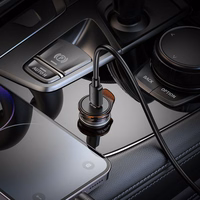 Automobiļa lādētājs Hoco USB C QC PD 30W + kabelis USB C uz Lightning NZ16 metāla pelēks