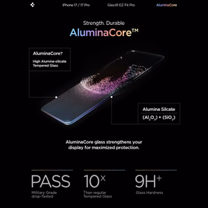 Spigen Glas.TR EZ Fit Pro закалённое стекло для iPhone 16 Pro / 17 / 17 Pro - прозрачный