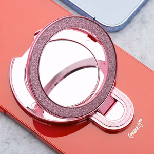 Viedtālruņa statīvs Circle MIRROR - uzlīmējams - rozā