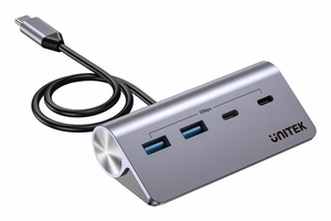 UNITEK alumīnija USB-C sadalītājs 2x USB-A 2x USB-C 5Gbps