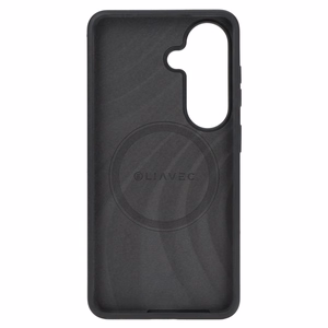 Liavec Silky maciņš ar metāla kameras rāmi priekš Samsung Galaxy S26 Plus melns
