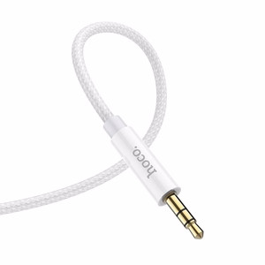 Kabelis AUX Jack 3,5 mm uz Jack 3,5 mm Hoco 1 m UPA19 sudrabs