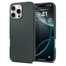 Spigen Liquid Air viedtālruņa apvalks iPhone 16 Pro Max - zaļš