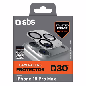 SBS D3O kameras objektīvu aizsargs modelim iPhone 18 Pro Max