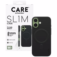 CARE by PanzerGlass SL1M MagSafe macins iPhone 17 - melns