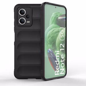 Magic Shield viedtālruņa apvalks Xiaomi Redmi Note 12 5G / Poco X5 5G elastīgs bruņu apvalks melna