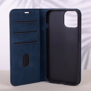 Viedais Suede maciņš for Samsung Galaxy A17 4G / A17 5G / A26 5G tumši zils