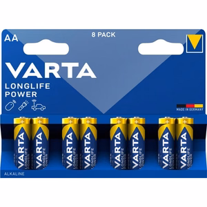 Щелочная батарейка VARTA R6 (AA) Longlife Power 8 шт.