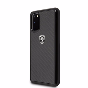 Ferrari Cietais apvalks FEHCAHCS62BK S20 G980 melns/melns Carbon Heritage