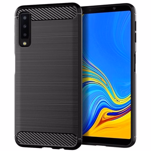 CARBON Viedtālruņa apvalks SAMSUNG A7 2018 ( A750 ) - melns