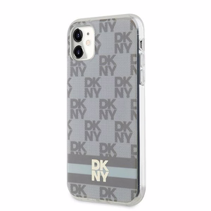 DKNY IML Checkered Mono Pattern & Printed Stripes MagSafe чехол для iPhone 11 / Xr - бежевый