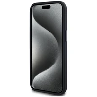 Karl Lagerfeld Silikona Shadow Metal Initial Magnētiskais viedtālruņa apvalks iPhone 15 melns