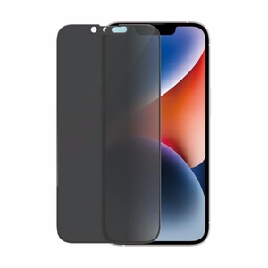 PanzerGlass Ultra-Wide Fit rūdītais stikls antibakteriālais privātuma iPhone 14/13 Pro/13