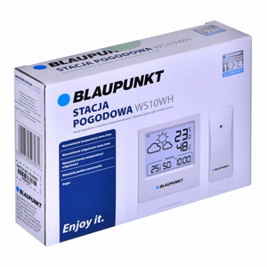 Blaupunkt WS10WH meteoroloģiskā stacija ar āra sensoru