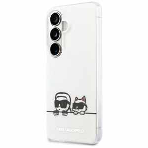 Karl Lagerfeld чехол IML Peekaboo Karl&Choupette MagSafe для Samsung Galaxy S26 Plus прозрачный