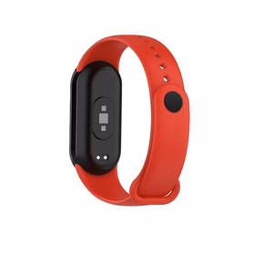 SILIKONA SIKSNIŅA MI BAND 8/M8 (6). SARKANA