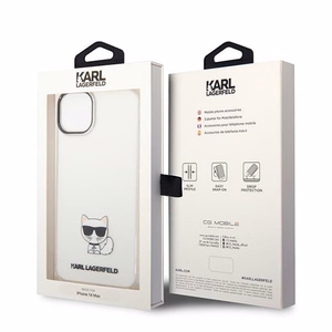 Viedtālruņa apvalks Karl Lagerfeld KLHCP14MCTTR iPhone 14 Plus 6.7\" skaidrs / skaidrs Choupette Body