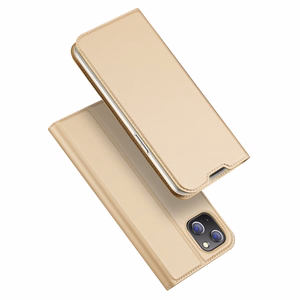 Dux Ducis Skin Pro holster flip vāciņš iPhone 14 Plus - zelta krāsā