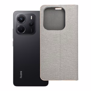 Флип-чехол для Xiaomi Redmi NOTE 14 5G Luna Book Gold серебряный