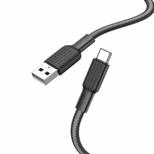 Cable USB A to USB C Hoco 3A 1m X69 black white