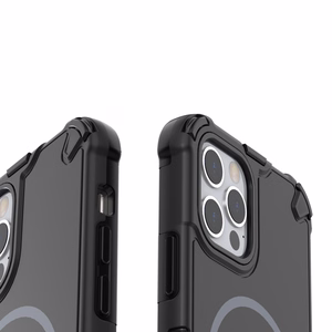 Чехол Defender 2in1 Mag для iPhone 12 6,1" чёрный